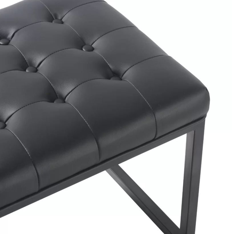 Feld Faux Leather Bench thumbnail 3