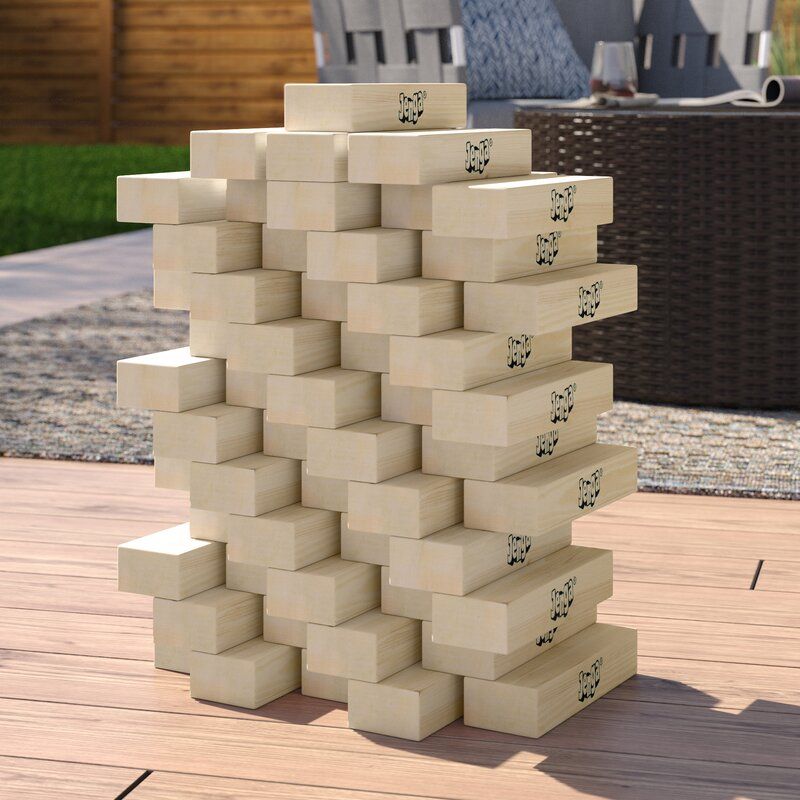 Jenga GIANT Hardwood Game thumbnail 5
