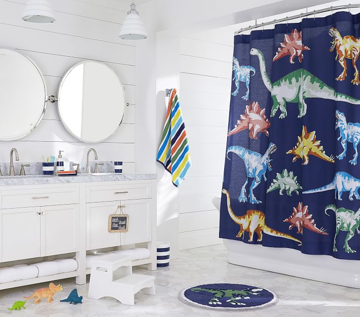 Navy Stripe Bath Accessories thumbnail 2