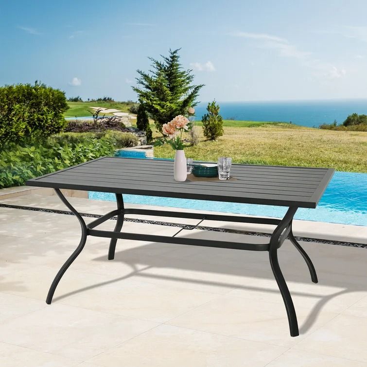 Hewson Metal Dining Table thumbnail 2