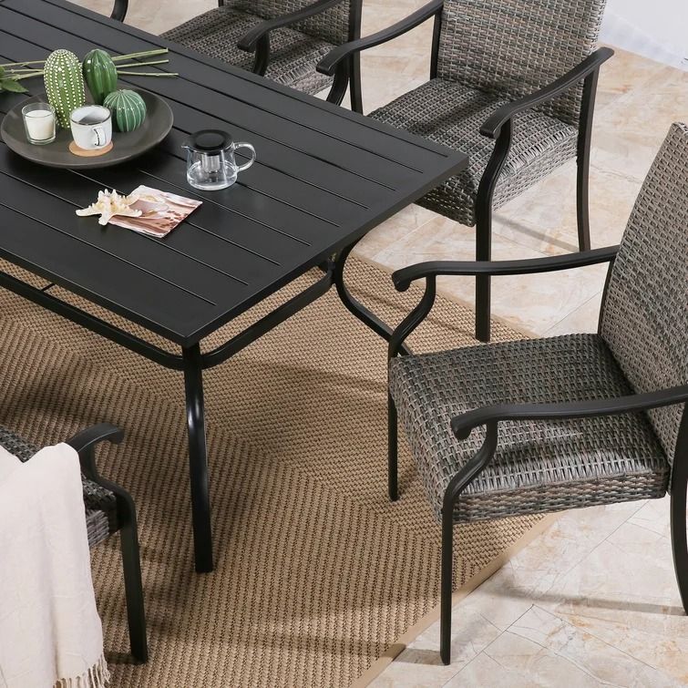 Hewson Metal Dining Table thumbnail 4