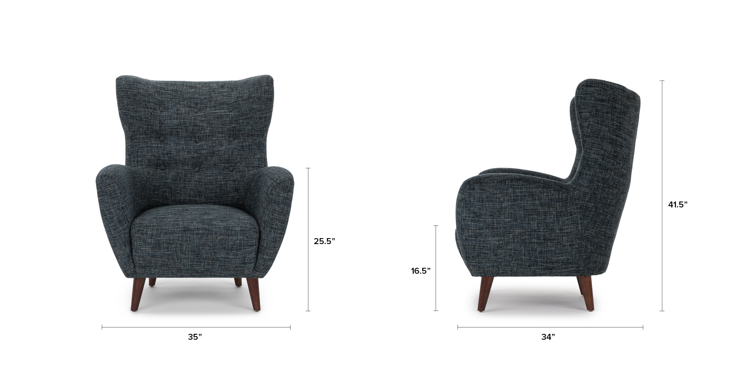 Mod Blue Berry Armchair thumbnail 7