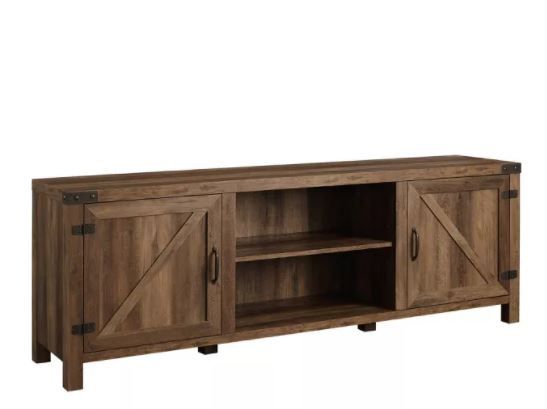 Modern Farmhouse Barn Door TV Stand thumbnail 5