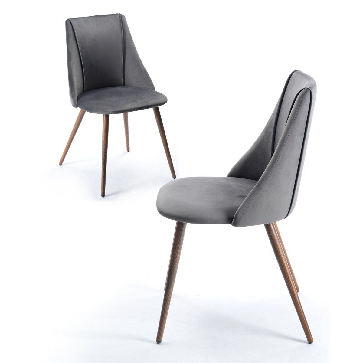 Kora Velvet Upholstered Side Chair thumbnail 4