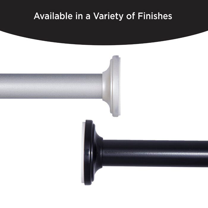 Wayfair Basics Camlock Tension Rod, 28-60" Adjustable Length, 5/8" Dia. Steel Tube thumbnail 4