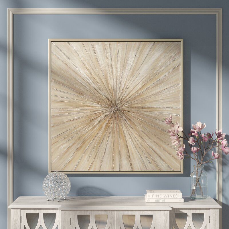 Contemporary Bursting Framed Graphic Art Print on Canvas thumbnail 3