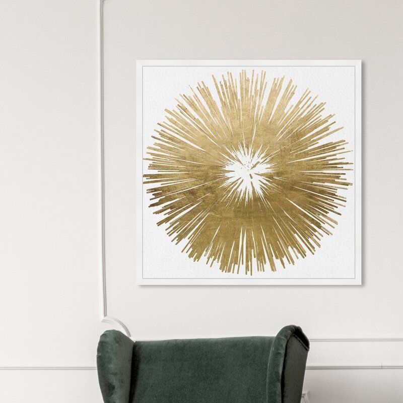 Sunburst Golden Framed Graphic Art thumbnail 3