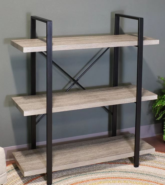 Tier Industrial Style Freestanding Open Shelf thumbnail 3