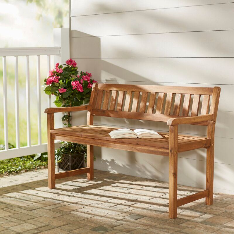 LENA WOODEN GARDEN BENCH thumbnail 4