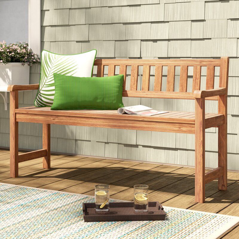 LENA WOODEN GARDEN BENCH thumbnail 5