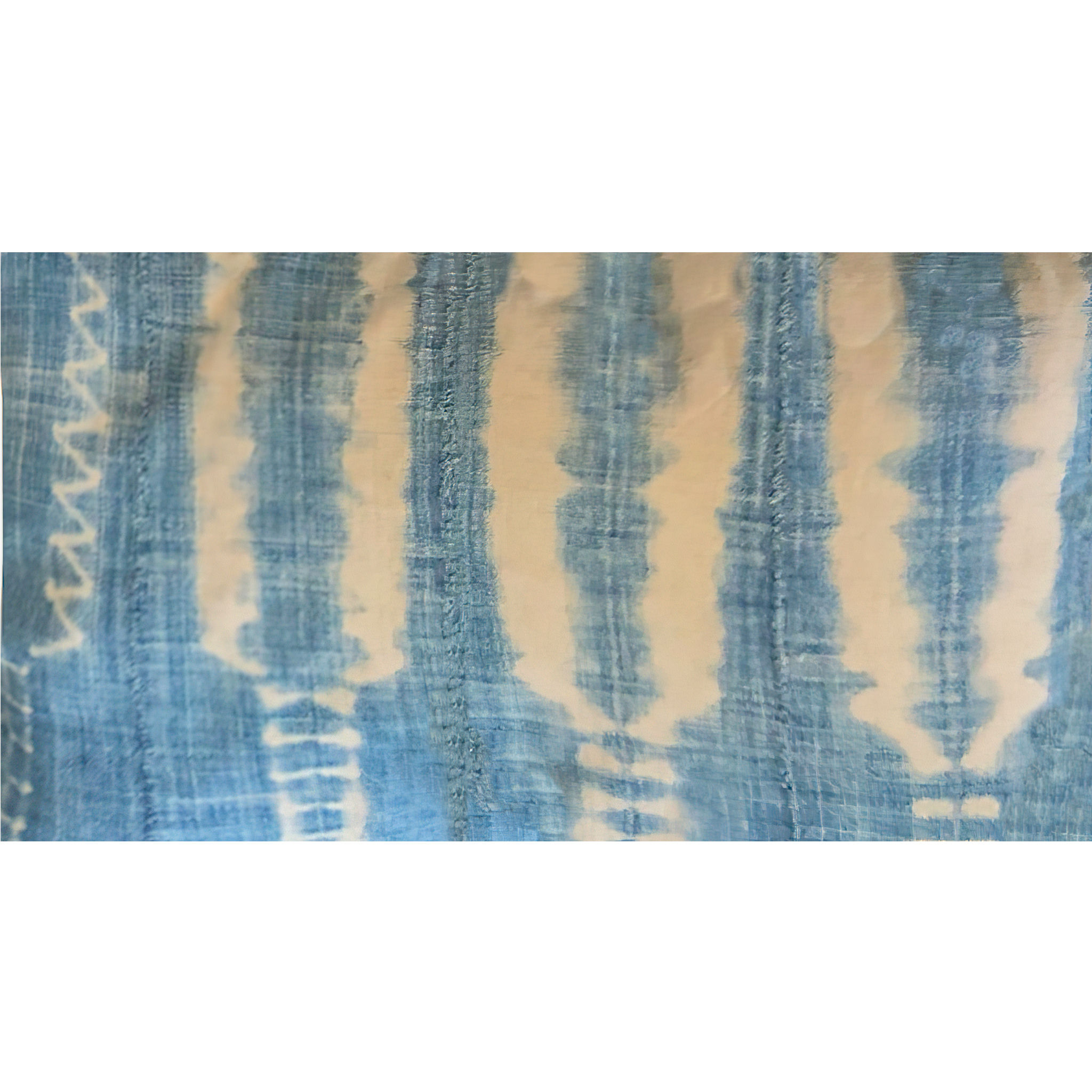 Customer Blue beige throw pillow thumbnail 2