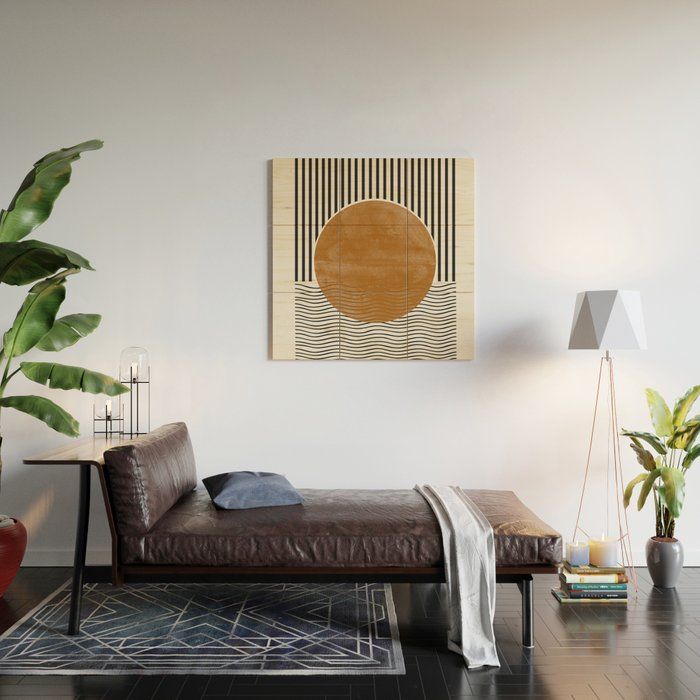 Abstract Modern Poster Wood Wall Art thumbnail 2
