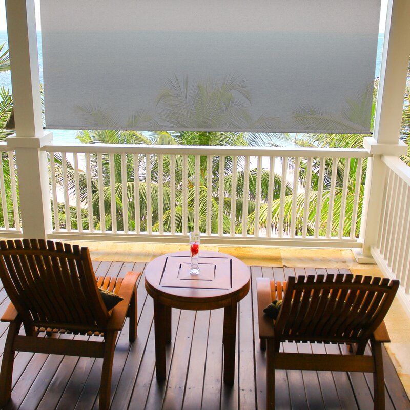 Semi Sheer Outdoor Roller Shade thumbnail 2