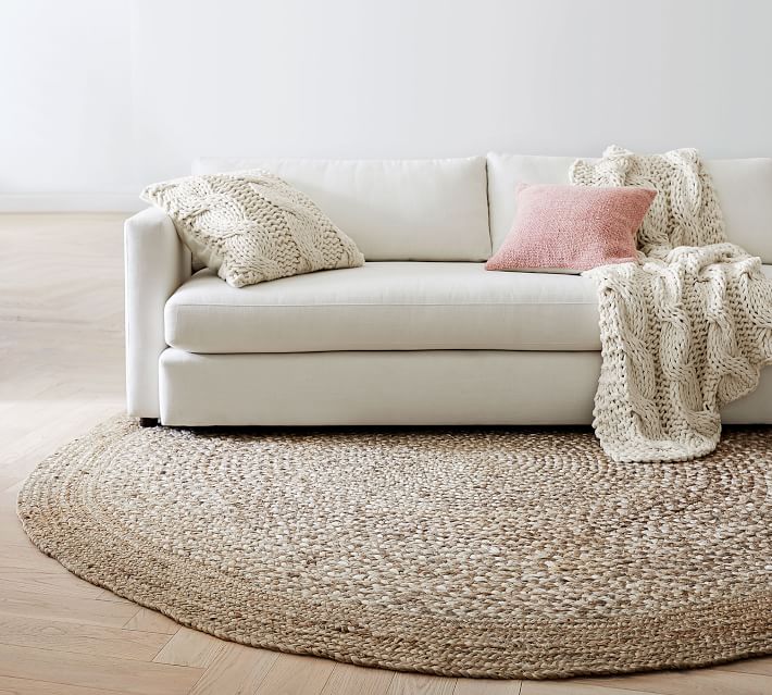 Border Round Braided Jute Rug-8'x8' thumbnail 2