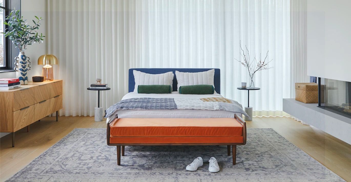 Tessu Caspian Blue Bed-Queen thumbnail 2