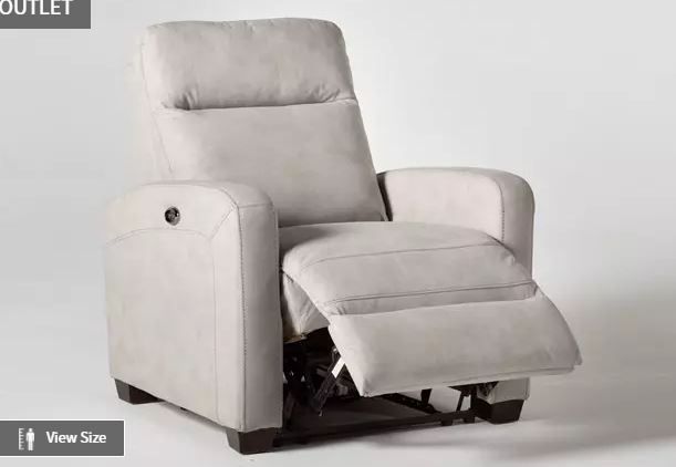 Jarrell Light Grey Power Recliner thumbnail 2