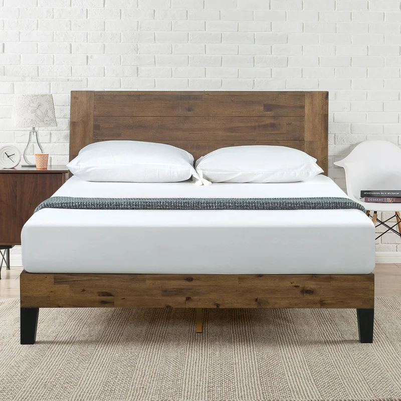 Kira Solid Wood Low Profile Platform Bed-Queen thumbnail 3