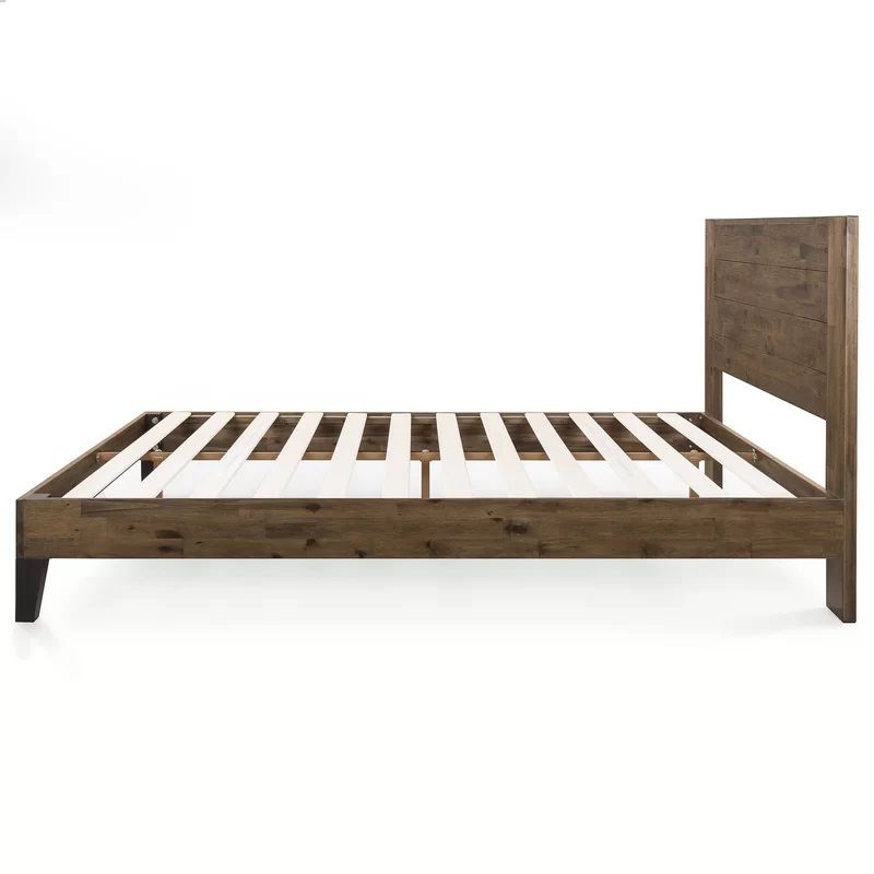 Kira Solid Wood Low Profile Platform Bed-Queen thumbnail 4