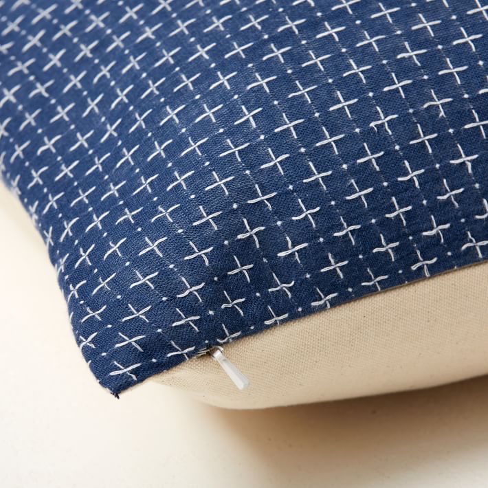 Woven Kantha Pillow Cover thumbnail 2