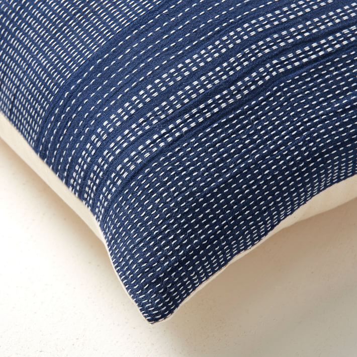 Woven Kantha Pillow Cover thumbnail 5