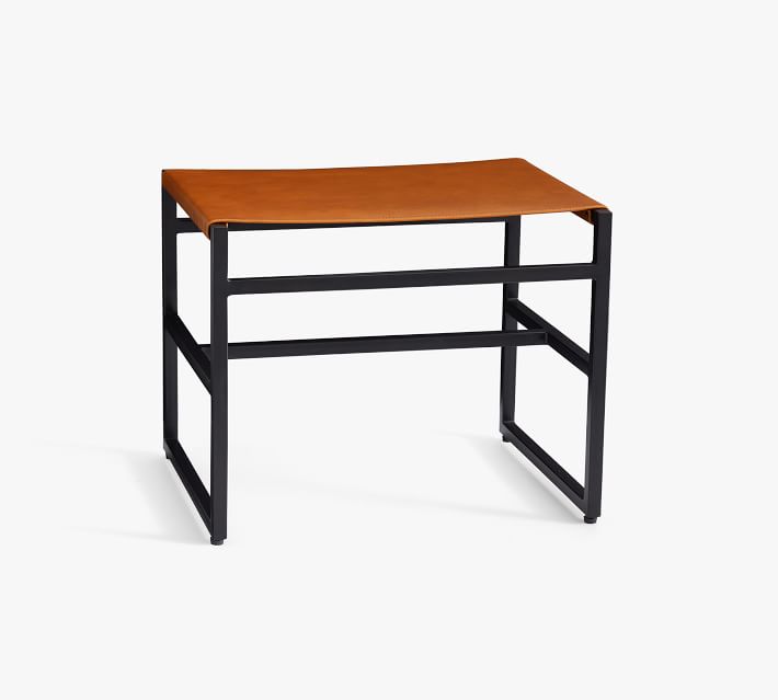 Hardy Leather Accent Stool thumbnail 2