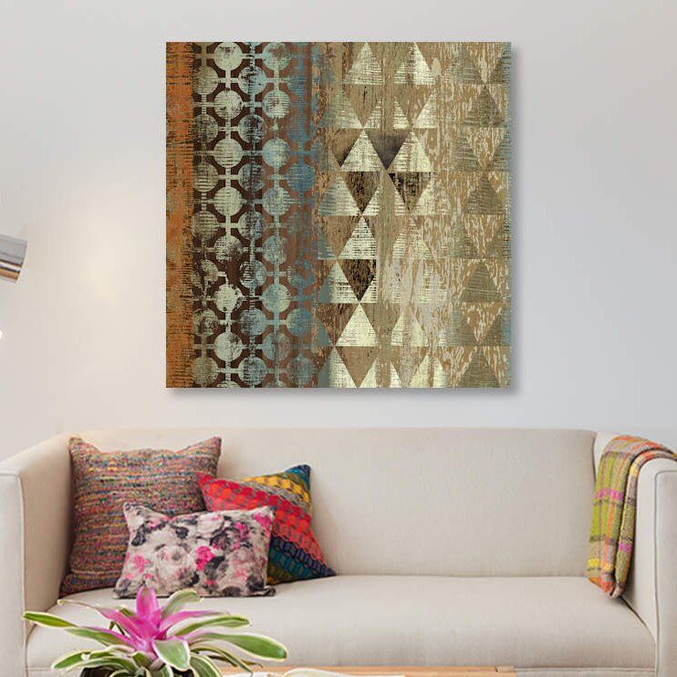 Tribal Moderne Graphic Art Print on Canvas thumbnail 3
