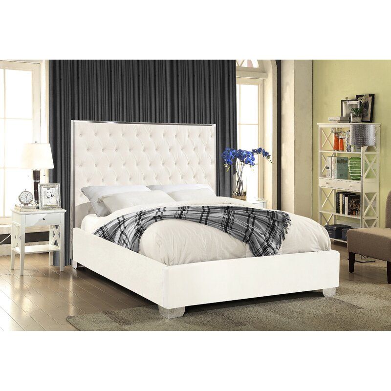 Spadaro Tufted Upholstered Platform Bed-King thumbnail 2