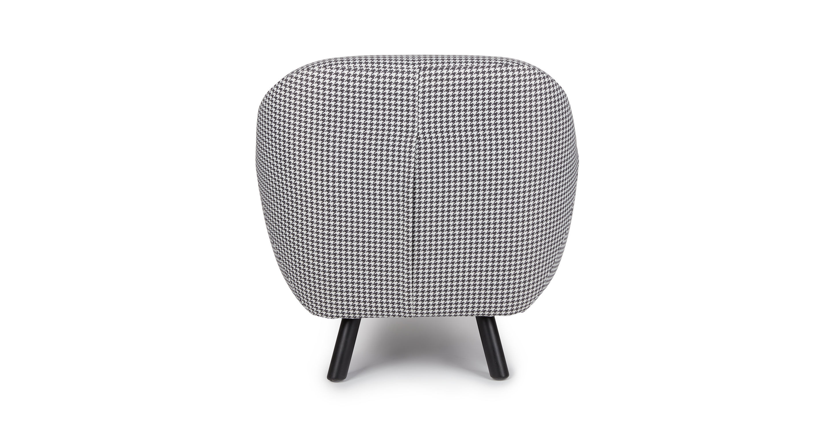 Gabriola Charcoal Ivory Houndstooth Lounge Chair thumbnail 4