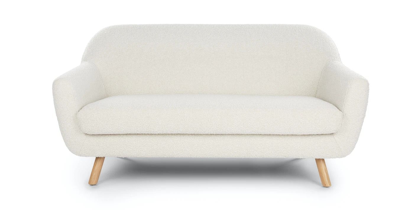 Gabriola Ivory Boucle Loveseat thumbnail 2