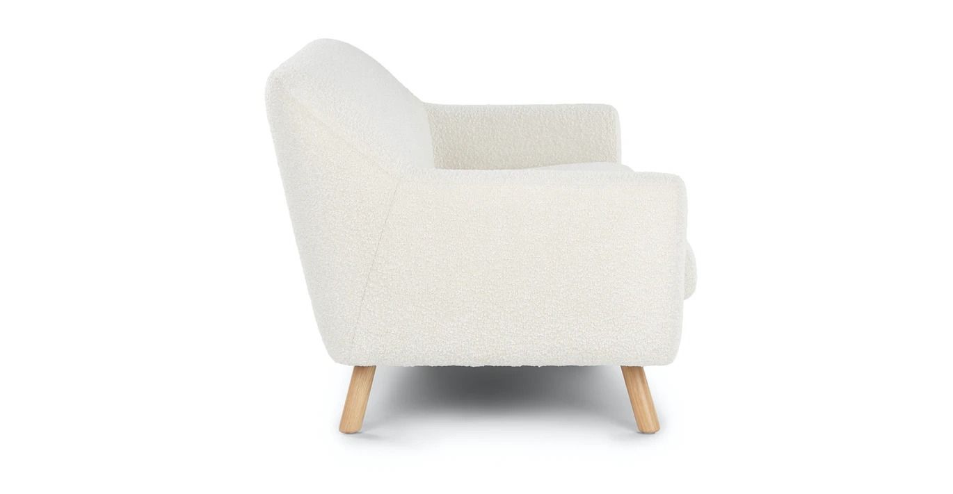 Gabriola Ivory Boucle Loveseat thumbnail 3