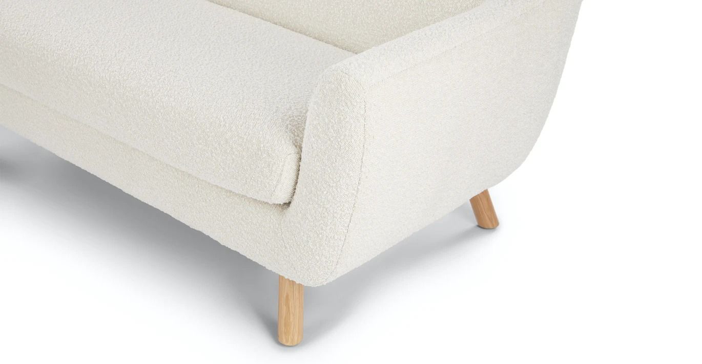 Gabriola Ivory Boucle Loveseat thumbnail 5