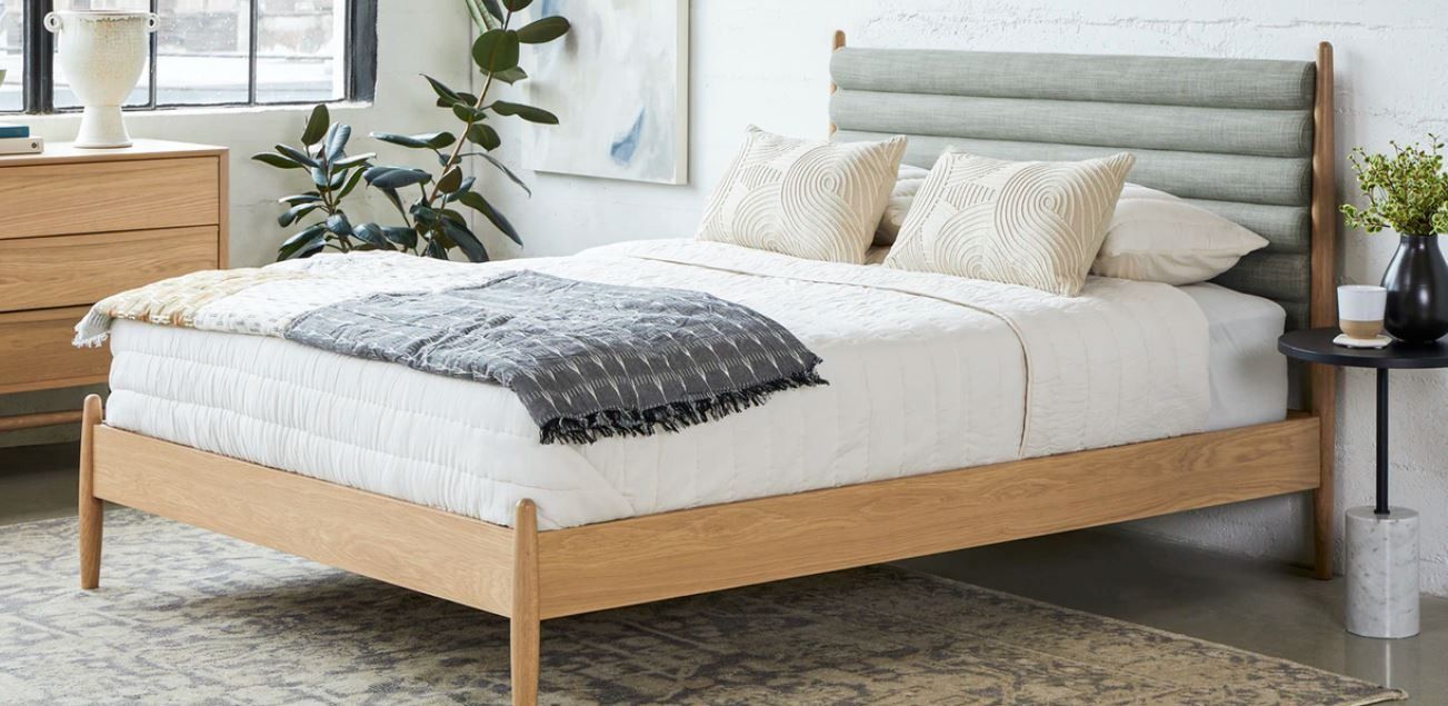 Lenia Rain Cloud Gray Oak Bed-Queen  thumbnail 2