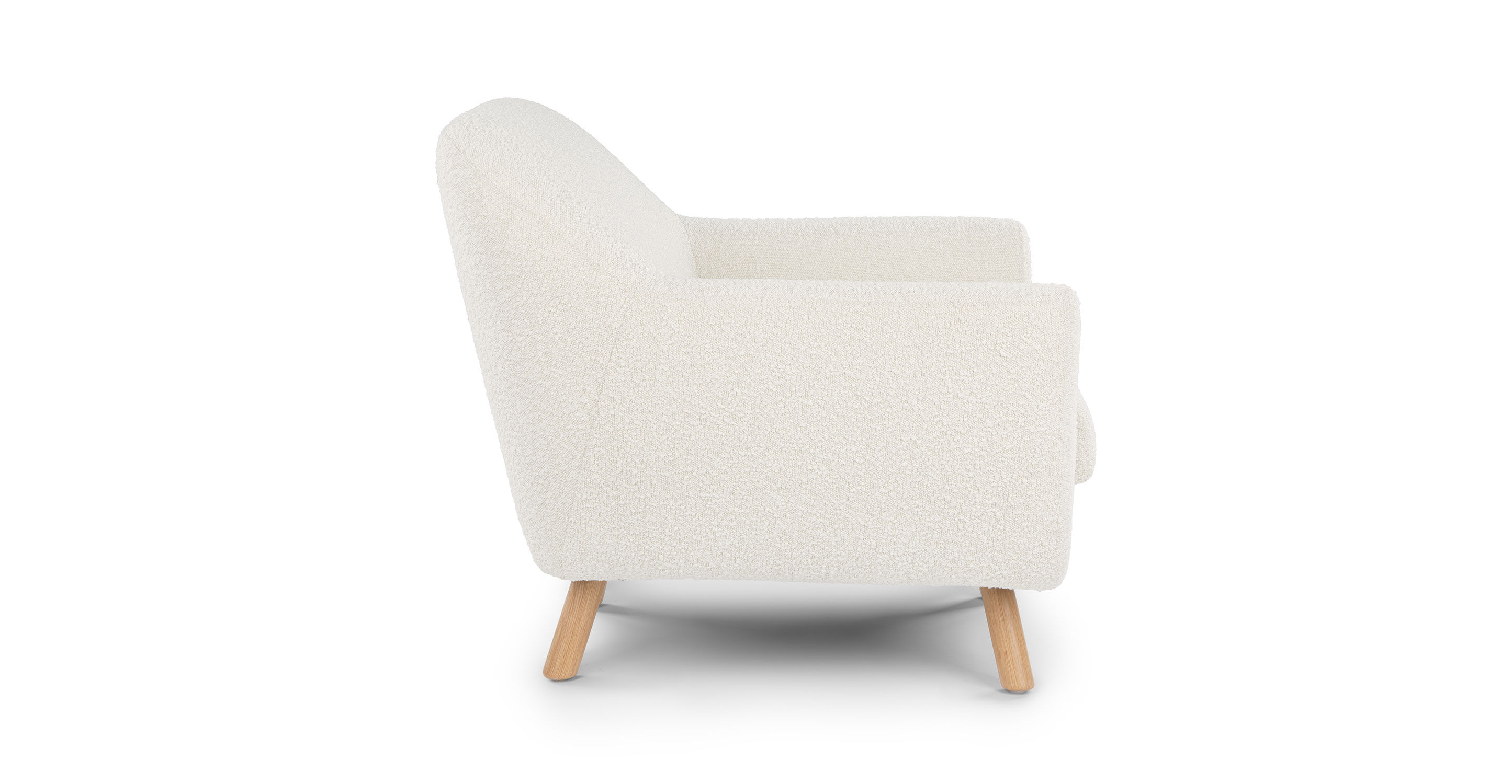 Gabriola Ivory Boucle Lounge Chair thumbnail 3