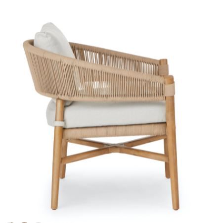Makali Lily White Lounge Chair thumbnail 2