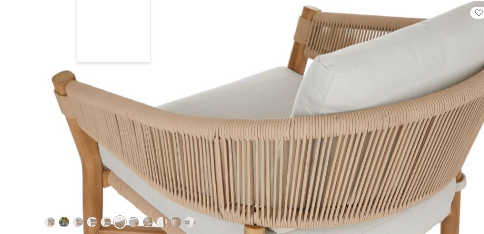 Makali Lily White Lounge Chair thumbnail 4