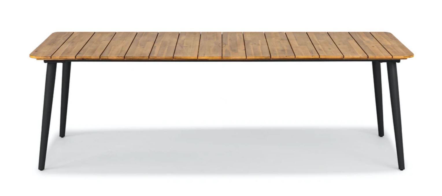 Latta Slate Gray Dining Table for 8 thumbnail 2