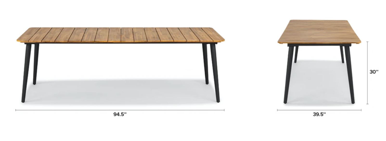Latta Slate Gray Dining Table for 8 thumbnail 7