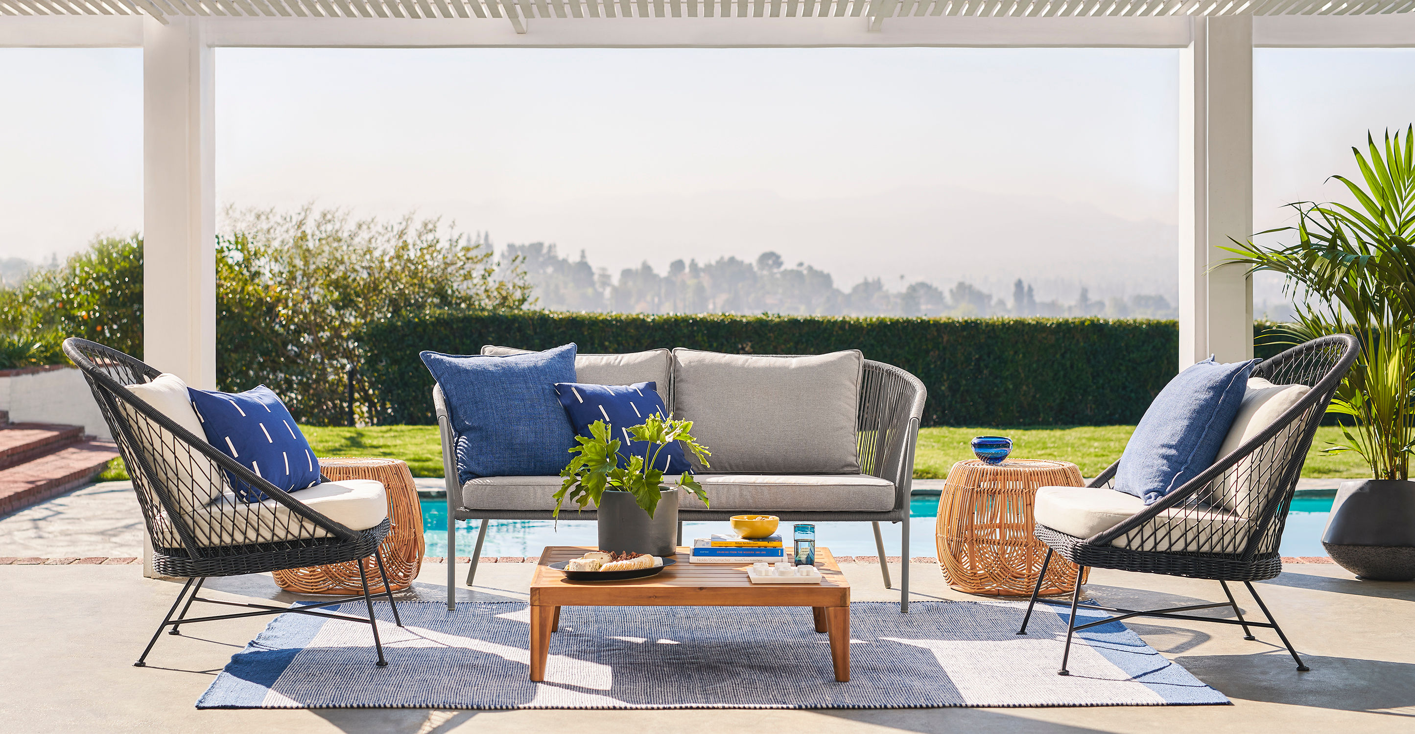 Redondo Vista Blue Rug-6'x9' thumbnail 2