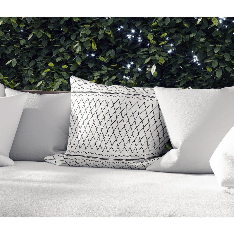 Gerrald Cotton Indoor Outdoor Geometric Pillow thumbnail 4