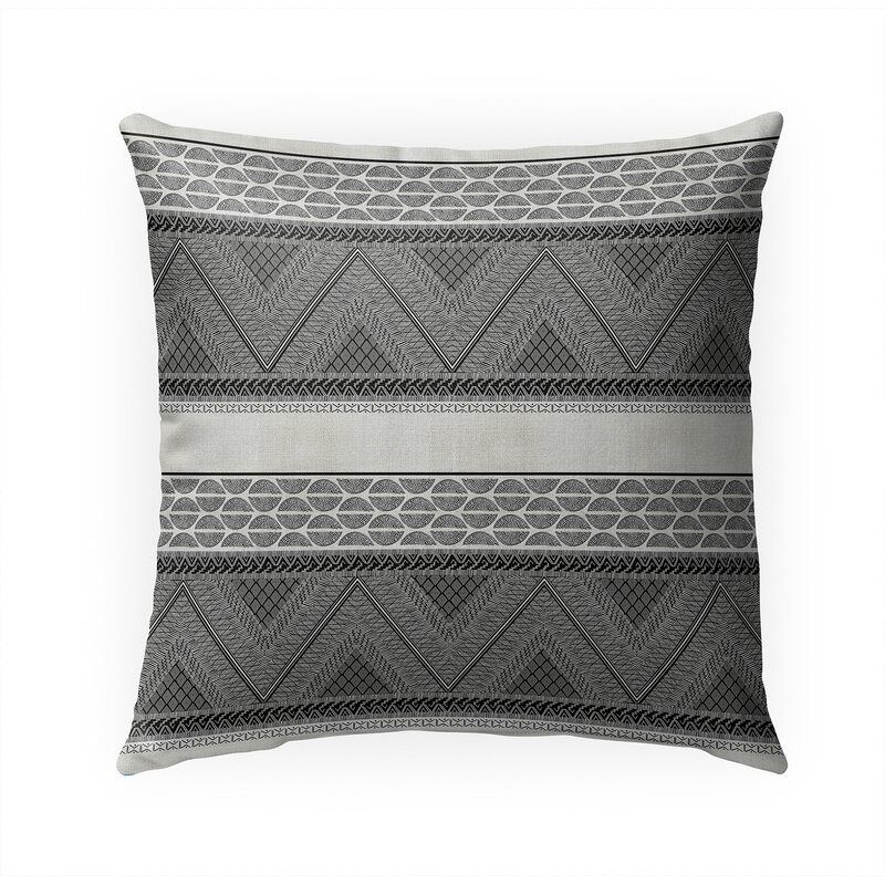 Geoff Outdoor Square Cotton Pillow Cover and Insert thumbnail 3