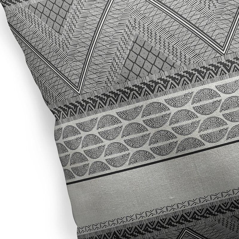 Geoff Outdoor Square Cotton Pillow Cover and Insert thumbnail 4