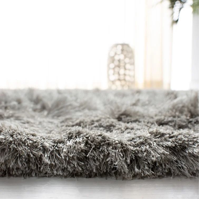 Morrell Shag Hand-Tufted Light Gray Area Rug-6'x9' thumbnail 3
