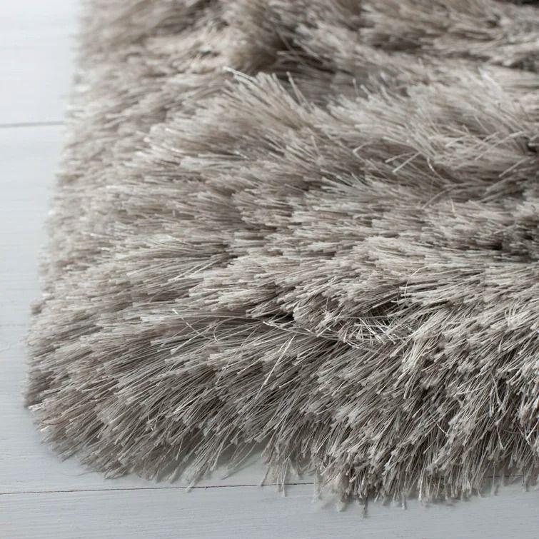 Morrell Shag Hand-Tufted Light Gray Area Rug-6'x9' thumbnail 4