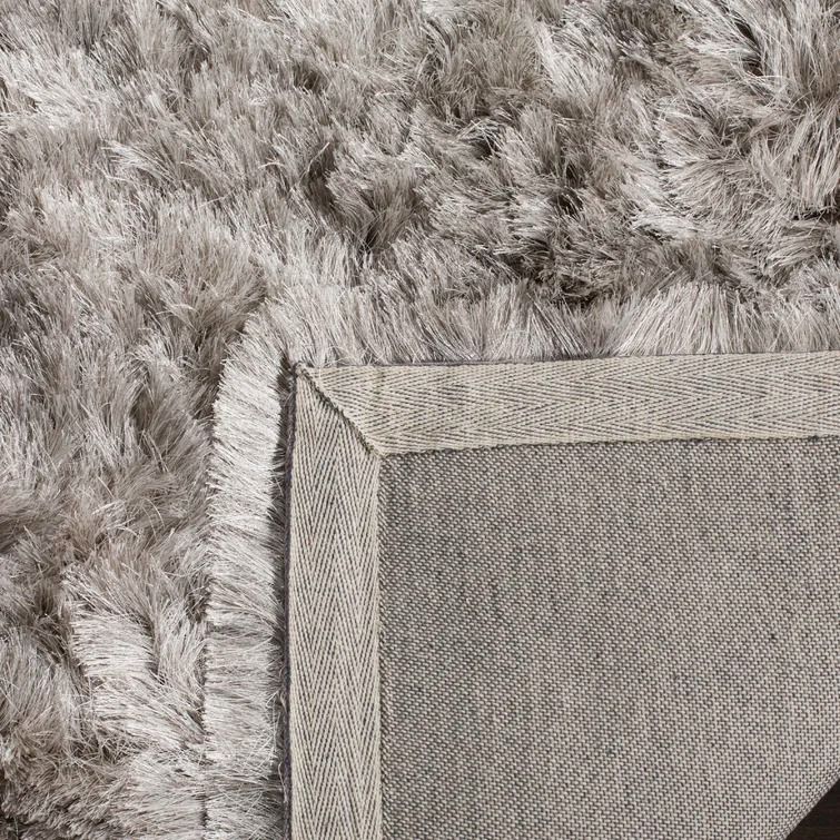 Morrell Shag Hand-Tufted Light Gray Area Rug-6'x9' thumbnail 5