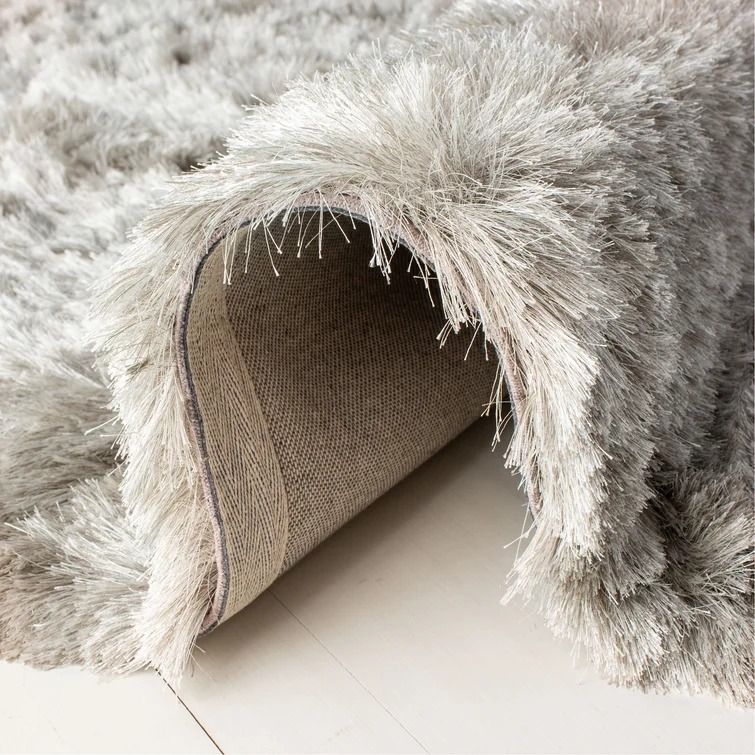 Morrell Shag Hand-Tufted Light Gray Area Rug-6'x9' thumbnail 6
