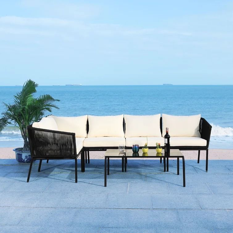 Beadnell 6 Piece Rattan Sectional thumbnail 2