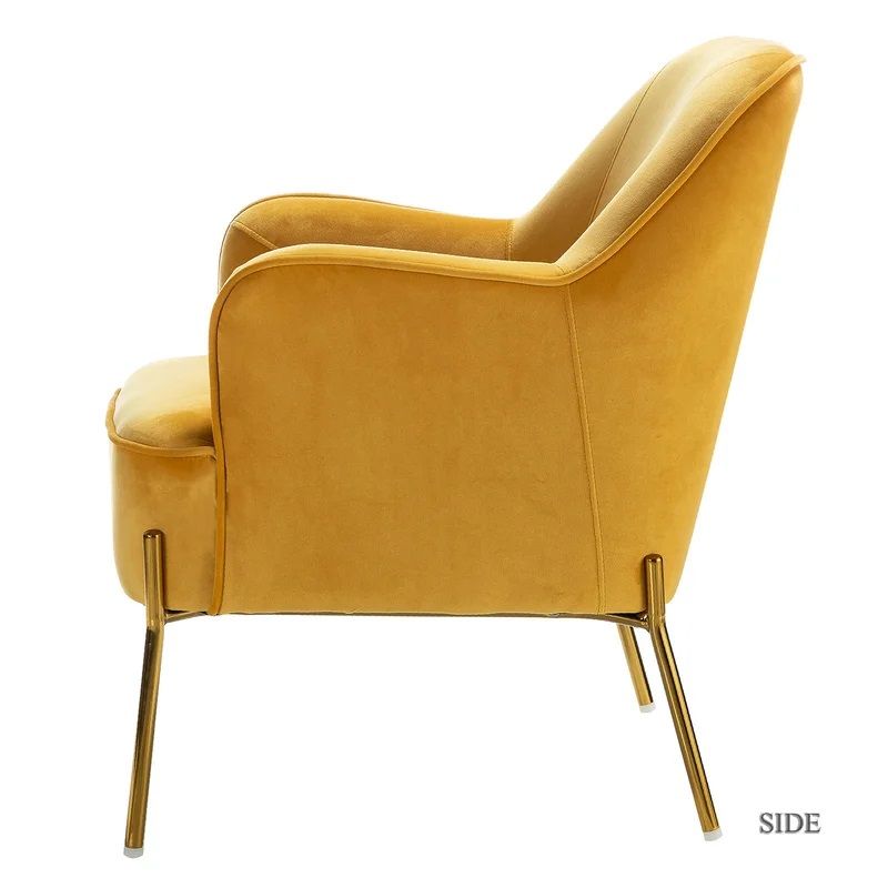 Dallin Wide Tufted Velvet Armchair thumbnail 2