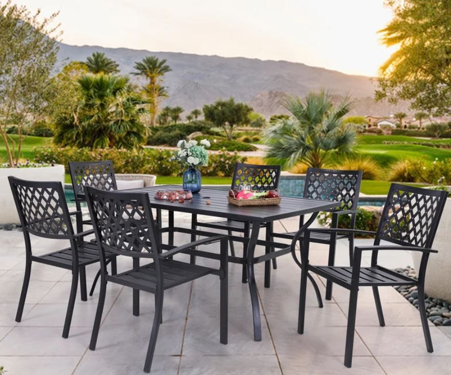 Janas Rectangular 6 Person Dining Set thumbnail 2