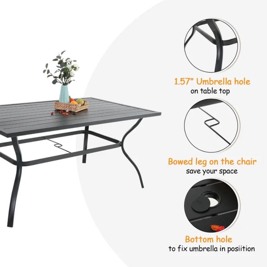 Janas Rectangular 6 Person Dining Set thumbnail 3