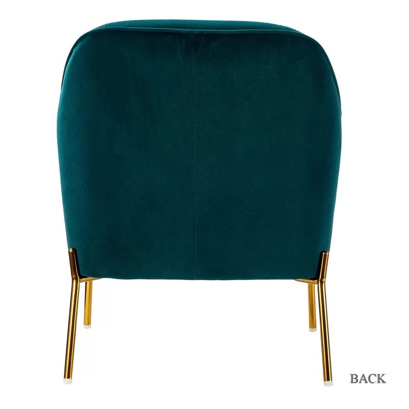 Dallin Wide Tufted Velvet Armchair thumbnail 3